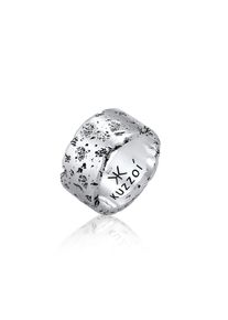 Kuzzoi, Herren, Silberring &raquo;Ring Herren Geschmiedet Rustikal Look Trend 925 Silber&laquo;, Silber, 66, Auffallend rustikaler Ring f&uuml;r Herren