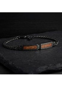 Holzkern Bracelets Men Dark Grey and Koa