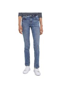 Tom Tailor, Damen, Straight-Jeans &raquo;Alexa - Straight&laquo; in 5-Pocket-Form, random bleached blue, L&auml;nge 30, 28 - L&auml;nge 30, random bleached blue, Denim Long