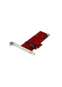 StarTech.com Carte contr&ocirc;leur PCI Express pour 2 SSD M.2 SATA, PCI-E x4, 2x / M.2 NGFF 6 Gb/s - PEX2M2