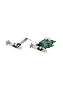 StarTech.com Carte adaptateur s&eacute;rie PCI Express avec UART 16950, 2x DB9, PCI-E x1 - PEX2S953LP