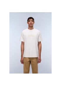 Napapijri, Herren, T-Shirt &raquo;BOX LOGO&laquo; f&uuml;r sportliche Aktivit&auml;ten, Kurzarmdesign, Rundhalsausschnitt, WHITE WHISPER, L, T-Shirt f&uuml;r Erwachsene f&uuml;r 