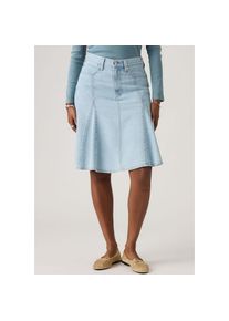 Levi's Levi's , Damen, Jeansrock &raquo;GODET KNEE LENGTH SKIRT&laquo; Midirock mit Falten, OF COURSE STONE, 28, OF COURSE STONE, Rock von Levi's