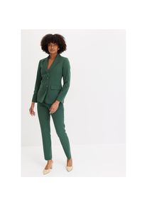 bonprix, Damen, Hosenanzug &raquo;Hosenanzug 2-tlg&laquo; Set, 2 tlg. regular fit Regular Fit, mit Elasthan-Anteil, verschiedene Konfektionsgr&ouml;&szlig;en, schattengr&uuml;n (