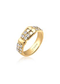 Elli, Damen, Silberring &raquo;Ring G&uuml;rtel Kristalle 925 Silber&laquo;, Gold, 62, Glamour&ouml;ser Ring aus 925er Sterling Silber