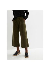 bonprix, Damen, Cordhose &raquo;Weite Stretchcord-Culotte mit High-Waist-Bequembund, 7/8-L&auml;nge&laquo; Culotte aus Stretchcord, lockere Passform, hoher Bund, 7/8-
