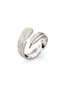 Kuzzoi, Herren, Silberring &raquo;Ring Feder Boho Look 925 Sterling Silber&laquo;, Silber, 64, Eleganter Ring f&uuml;r Herren aus 925 Sterling Silber verleiht jedem 