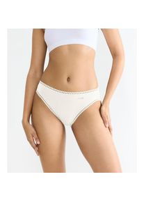 Sloggi, Damen, Slip &raquo;GO Crush High leg C3P&laquo; 3er Pack, mit Spitzendetails, silk white, XL, silk white, mit Spitzendetails