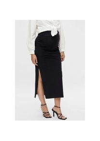 MAMALICIOUS, Damen, Jerseyrock &raquo;MLEMMA&laquo; mit Seitenschlitzen, black, XL (42/44), Langer Jerseyrock von MAMALICIOUS