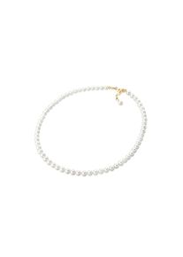 Elli, Damen, Silberkette &raquo;Halskette Muschelkernperlen Rund Klassisch 925 Silber&laquo;, Gold, 40, Klassische Perlenkette f&uuml;r Damen