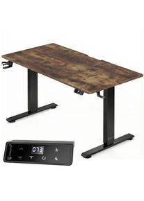 Casaria Zit sta bureau Bruin 140x60x72-117cm