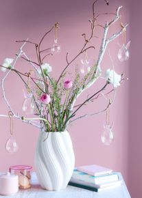 bonprix Szklana ozdoba do zawieszenia w kształcie zajączk&oacute;w (6 szt.), biały, onesize