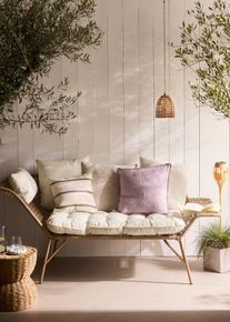 Hagefakkel med solcelle (2-delt sett), beige, st&oslash;rrelse Onesize, bonprix