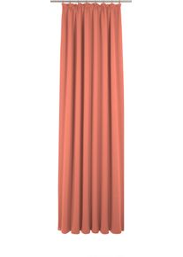 Vorhang Adam "Uni Collection light", orange, B:142cm H:185cm, Baumwolle (Bio-Baumwolle), Gardinen, Vorhang, aus 100% Bio-Baumwolle