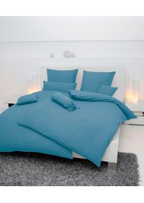 Kissenbezug Janine "PIANO 0125 31 80x80", blau (denimblau), B:15cm L:40cm, Mako-Soft-Seersucker, Seersucker, Kissenbez&uuml;ge, Kissenbezug, mit Rei&szlig;verschluss