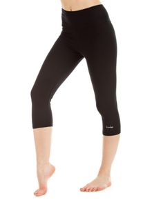 Leggings WINSHAPE "3/4-Slim Tights WTL2", Damen, Gr. S, Normalgr&ouml;&szlig;en, schwarz, 90% Baumwolle, 10% Elasthan, Hosen Leggings, figurbetont