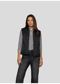 Steppweste Rabe, Damen, Gr. 42, schwarz, Steppware, Obermaterial: 100% Polyamid, Strukturmuster, regular fit taillenbedeckt, Westen Steppweste, mit Taschen