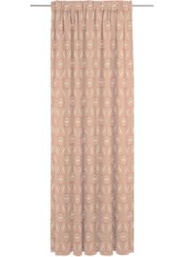 Vorhang Adam "Retro Floret" Gr. 3, orange (papaya), B:142cm H:225cm, Jacquard, Baumwolle, Gardinen, Vorhang, aus 100% Bio-Baumwolle