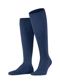 Kniestr&uuml;mpfe Falke "ClimaWool", Herren, Gr. 45-46, Sockengr&ouml;&szlig;e, blau (royal blau), Materialmix, unifarben, normal, Socken Kniestr&uuml;mpfe, aus klimaregulierender Wolle-Lyocell Mischung atmungsaktiv