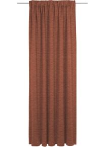 Vorhang WIRTH "Trondheim B", braun (rost), B:132cm H:265cm, Polyacryl, Gardinen, Vorhang, nach Ma&szlig;