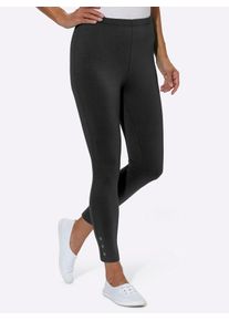 Leggings Classic Basics, Damen, Gr. 54, Normalgr&ouml;&szlig;en, schwarz, 95% Baumwolle, 5% Elasthan, unifarben, 7/8-L&auml;nge, Hosen Leggings