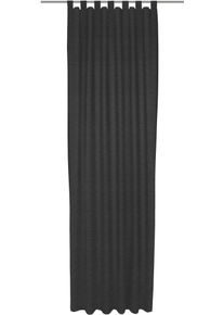 Vorhang WIRTH "Trondheim B", schwarz, B:132cm H:185cm, Polyacryl, Gardinen, Vorhang, nach Ma&szlig;