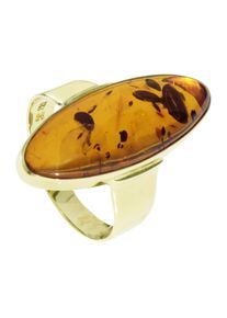 Fingerring OSTSEE-SCHMUCK "- Classic 26 x 10 - Gold 333/000 - Bernstein" Gr. 62, gold (gold 333, goldfarben, gelb), Fingerringe, Damen, 62, Fingerring