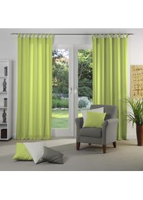 Vorhang WIRTH "Dim out", gr&uuml;n (limone), B:142cm H:145cm, Polyester, Gardinen, Vorhang, nach Ma&szlig;
