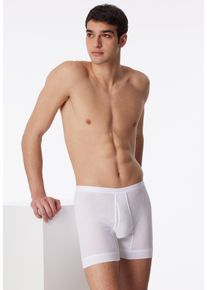 Slip Schiesser "Original Classics", Herren, Gr. 8, wei&szlig; (100, wei&szlig;), Feinripp, Obermaterial: 100% Baumwolle, k&ouml;rpernah, Unterhosen Slip, mit Eingriff, Feinripp, ohne st&ouml;rende Seitenn&auml;hte