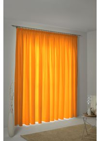 Vorhang WIRTH "WIRTHNatur", orange, B:127cm H:315cm, Baumwolle, Gardinen, Vorhang, nach Ma&szlig;