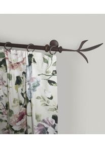 Gardinenstange Garesa "ESPERANCA", braun (rost), L:460cm &Oslash;:16mm, Metall, Gardinenstangen, Gardinenstange, rustikale Vorhanggarnitur, verl&auml;ngerbar, Endknopf Zweig, m. Ringe