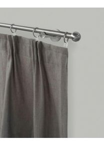 Gardinenstange Garesa "KUGEL", silber (edelstahlfarben), L:270cm &Oslash;:16mm, Aluminium, Metall, Gardinenstangen, Gardinenstange, Vorhanggarnitur, verl&auml;ngerbar, Kugel, edelstahl optik, mit Ringe