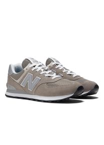 Sneaker New Balance "ML574 Core", Herren, Gr. 45,5, grau (stein, grau), Leder, Textil, Schuhe Sneaker