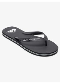 Zehentrenner Quiksilver "MOLOKAI CORE", Herren, Gr. 45, schwarz, Synthetik, Schuhe Zehentrenner, Sommerschuhe