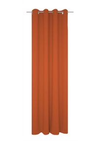 Vorhang WIRTH "Dim out", orange (terra), B:142cm H:335cm, Polyester, Gardinen, Vorhang, nach Ma&szlig;
