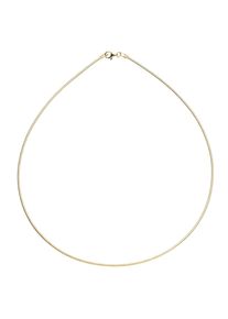 Halsreif OSTSEE-SCHMUCK "OSTSEE-SCHMUCK Halsreif Omega 1,4 mm Halsreif Omega 1,4 mm" Gr. 45, gold (wei&szlig;, neutral), Halsketten, Damen, 45cm, Gelbgold 585, L: 42, Halsreif