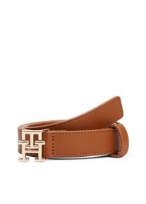 Lederg&uuml;rtel Tommy Hilfiger "TH MODERN 2.5 cm breit", Damen, Gr. 95, braun (cognac), Rindsleder, unifarben, G&uuml;rtel Lederg&uuml;rtel, Gr&ouml;&szlig;enverstelbar