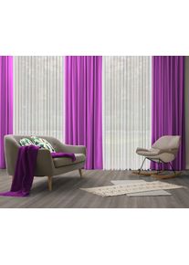 Vorhang WIRTH "Dim out", lila, B:142cm H:215cm, Polyester, Gardinen, Vorhang, nach Ma&szlig;
