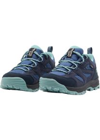 Wanderschuh Jack Wolfskin "VOJO TOUR TEXAPORE LOW K", Jungen, Gr. 38, blau (night blau), Synthetik, Textil, Schuhe Wanderschuh, wasserdicht, Trekkingschuh