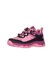 Outdoorschuh Trollkids "Kids Sirdal Hiker Low", Kinder, Gr. 37, Synthetik, fresh berry, candy pink, graphite, Schuhe Outdoorschuh, wasserdicht