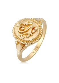 Silberring Elli "Ring Vintage Ornament Design 925 Sterling Silber" Gr. 56, gold, Fingerringe, Damen, 56, Silber 925 (Sterlingsilber), Silberring