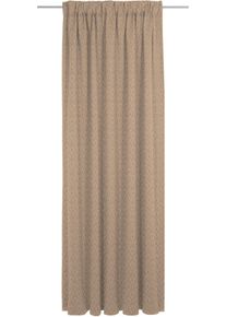 Vorhang Adam "Urban Cactus" Gr. 1, braun, B:142cm H:145cm, Jacquard, Baumwolle, Gardinen, Vorhang, aus 100% Bio-Baumwolle