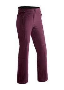 Skihose Maier Sports "Vroni slim 2.0", Damen, Gr. 44, Normalgr&ouml;&szlig;en, lila (purpurviolett), 100% Polyester, Hosen Skihose, Damen Schneehose, wind- und wasserdicht, 2 RV-Taschen, Slim Fit