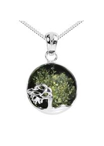 Kette mit Anh&auml;nger OSTSEE-SCHMUCK "- Windfl&uuml;chter 16 mm - Silber 925/000 - Bernstein" Gr. 50, silber (silber 925, silberfarben, wei&szlig;), Schmuck_Sets, Damen, 50, Silber 925 (Sterlingsilber), Kette mit Anh&auml;nger
