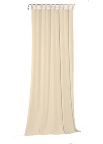 Vorhang WIRTH "Newbury", beige, B:130cm H:165cm, Baumwolle, Polyester, Gardinen, Vorhang, nach Ma&szlig;