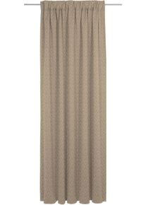 Vorhang Adam "Urban Cactus" Gr. 4, braun, B:142cm H:245cm, Jacquard, Baumwolle, Gardinen, Vorhang, aus 100% Bio-Baumwolle
