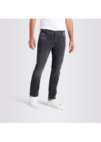 Tapered-fit-Jeans MAC "Jog&acute;n Jeans", Herren, Gr. 38, L&auml;nge 34, grau (grau used), Denim/Jeans, Obermaterial: 90% Baumwolle, 8% Polyester, 2% Elasthan, unifarben, regular fit lang, Jeans Tapered-fit-Jeans, im Five-Pocket Style