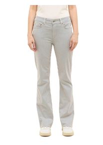 Bootcut-Jeans Mustang "Damen Style Shelby Slim fit Boot", Damen, Gr. 34, L&auml;nge 32, wei&szlig; (12760 wei&szlig;), Denim/Jeans, 98% Baumwolle, 2% Elasthan, gestreift, bootcut fit, Jeans Bootcut-Jeans