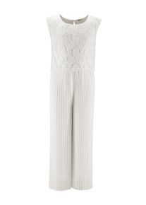 Sommerkleid happy girls "Jumpsuit", M&auml;dchen, Gr. 146, EURO-Gr&ouml;&szlig;en, ecru, Stoff, 100% Polyester, normal, Kleider Sommerkleid