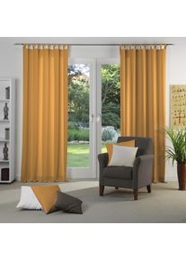 Vorhang WIRTH "Dim out", orange, B:142cm H:305cm, Polyester, Gardinen, Vorhang, nach Ma&szlig;